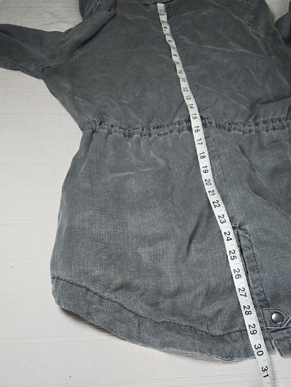 Women’s Lucky Brand Military Style Utility Jacket Grey Size S - Picture 16 of 16